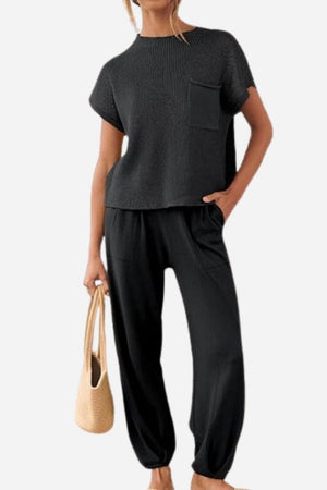 Comfy Couture Strick-Pullover Zweiteiliges Set