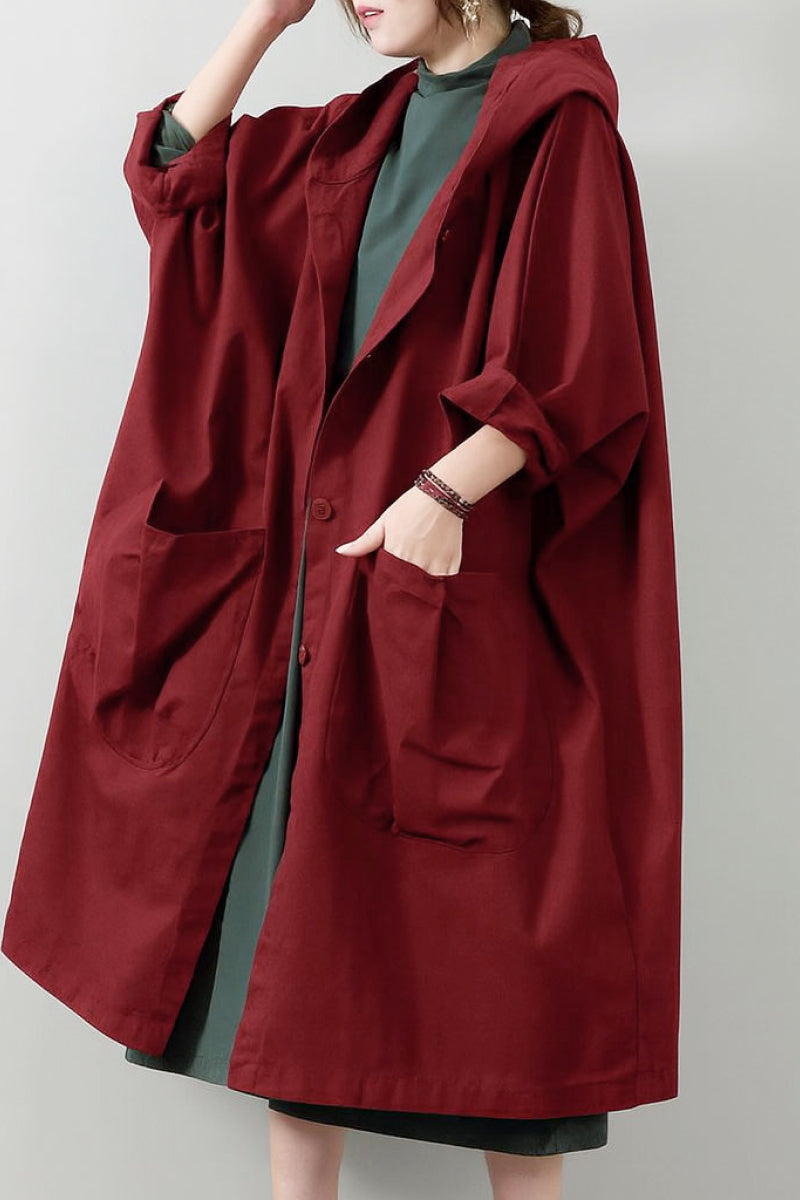Einheitsgröße Oversized Wasserabweisende Windjacke