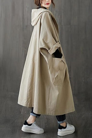 Einheitsgröße Oversized Wasserabweisende Windjacke