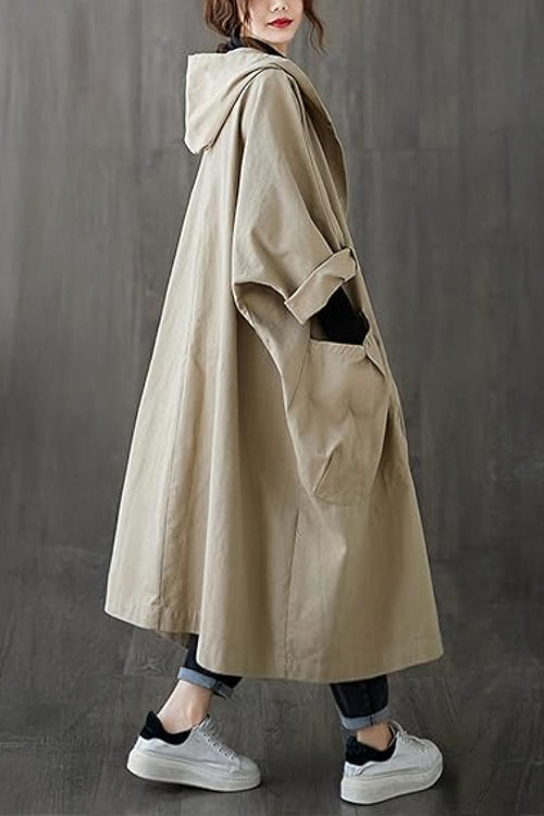Einheitsgröße Oversized Wasserabweisende Windjacke