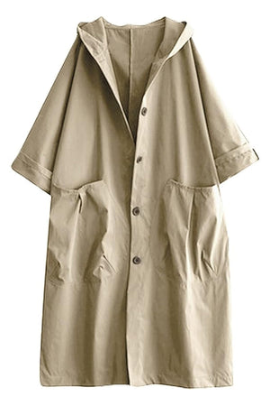 Einheitsgröße Oversized Wasserabweisende Windjacke
