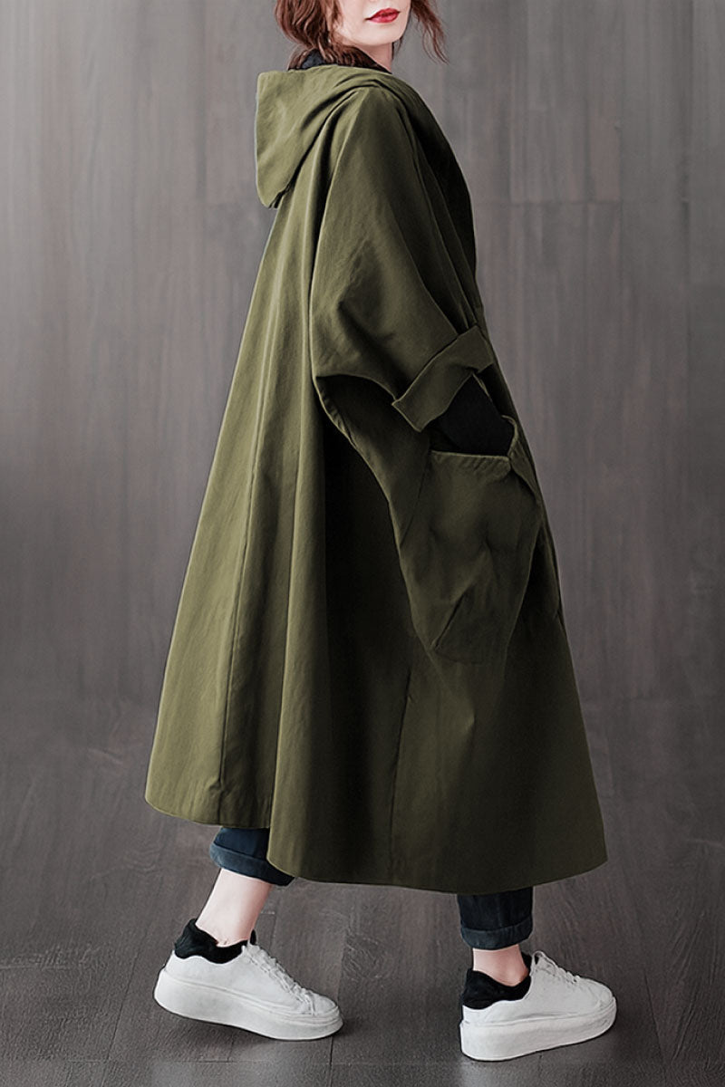 Einheitsgröße Oversized Wasserabweisende Windjacke