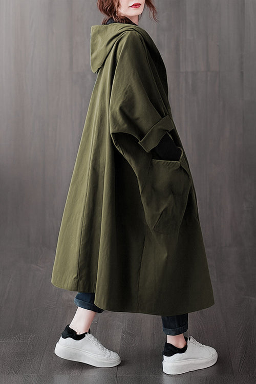 Einheitsgröße Oversized Wasserabweisende Windjacke