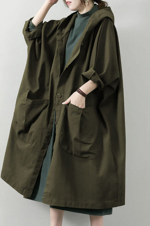 Einheitsgröße Oversized Wasserabweisende Windjacke