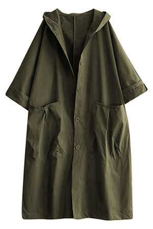 Einheitsgröße Oversized Wasserabweisende Windjacke