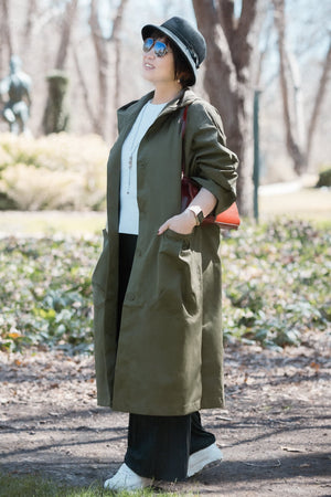 Einheitsgröße Oversized Wasserabweisende Windjacke