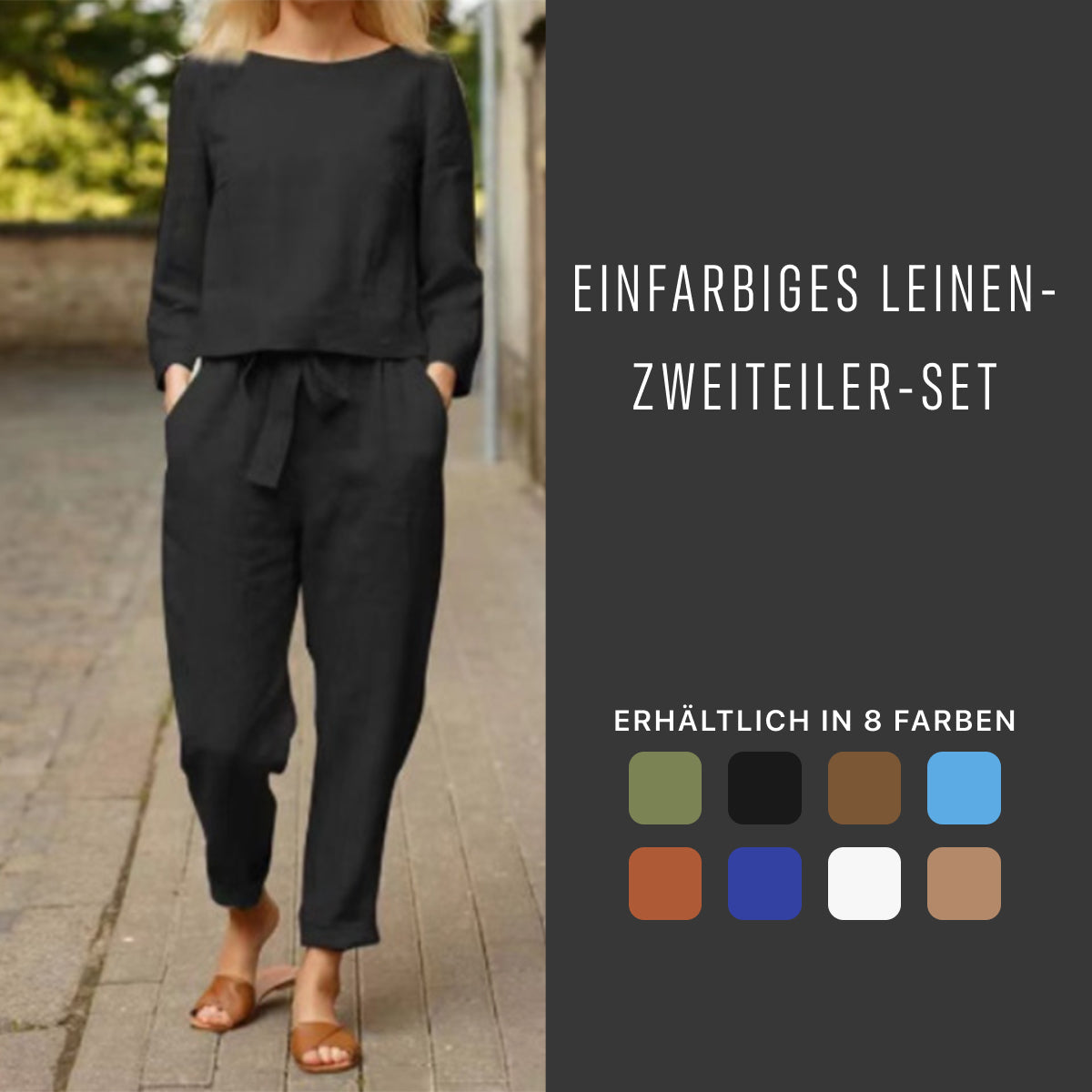 Reisen Sie viel? Ich verbringe jedes Wochenende auf Reisen und werde nur dieses Baumwoll-Leinen-Set tragen: Man muss es nicht bügeln!