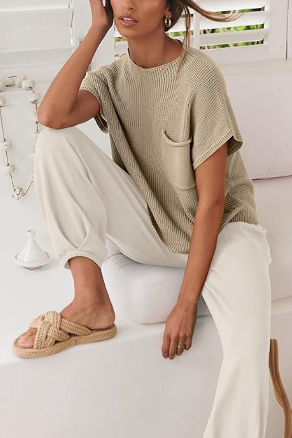 Comfy Couture Strick-Pullover Zweiteiliges Set