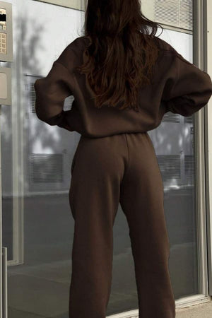 Sportlichkeit vom Feinsten: Zweiteiliger Trainingsanzug mit Baumwollmischung