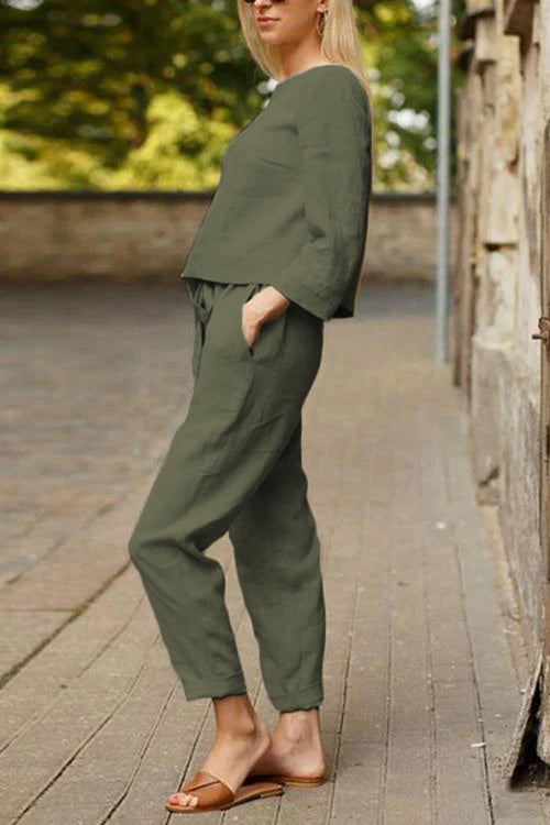 Baumwoll-Leinen Monochrom Capsule
