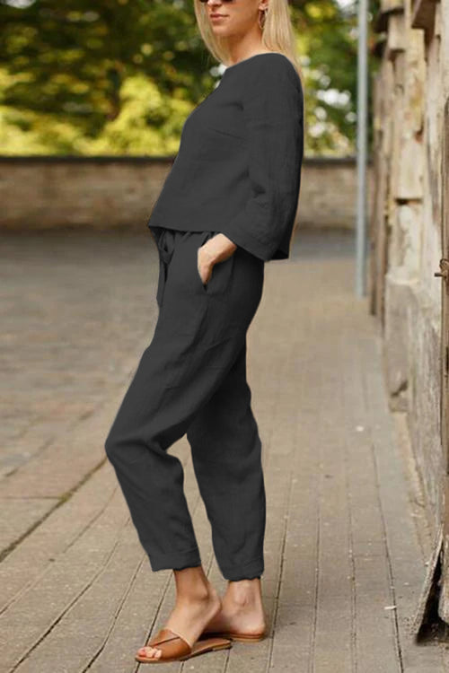 Baumwoll-Leinen Monochrom Capsule