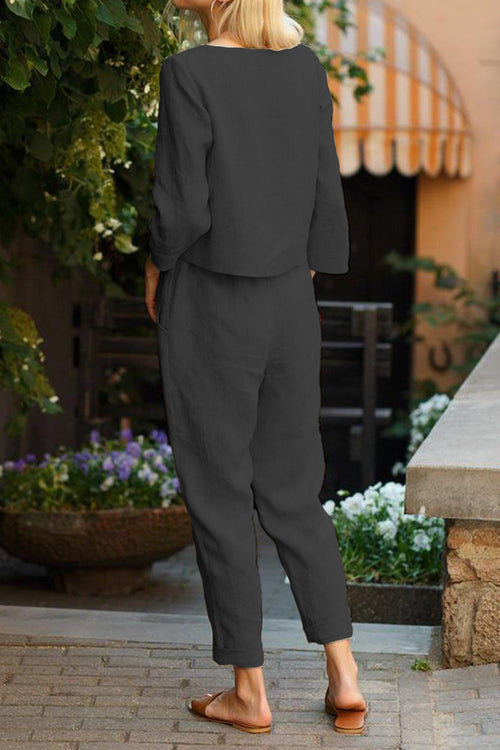 Baumwoll-Leinen Monochrom Capsule