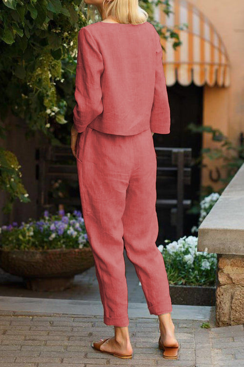 Baumwoll-Leinen Monochrom Capsule