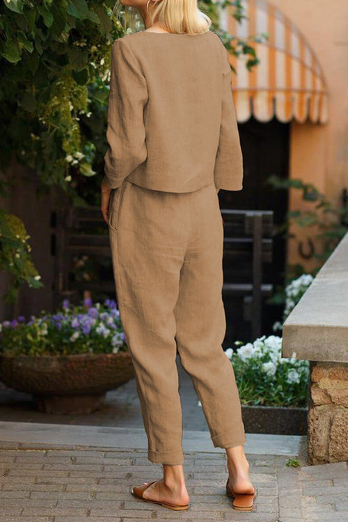 Baumwoll-Leinen Monochrom Capsule