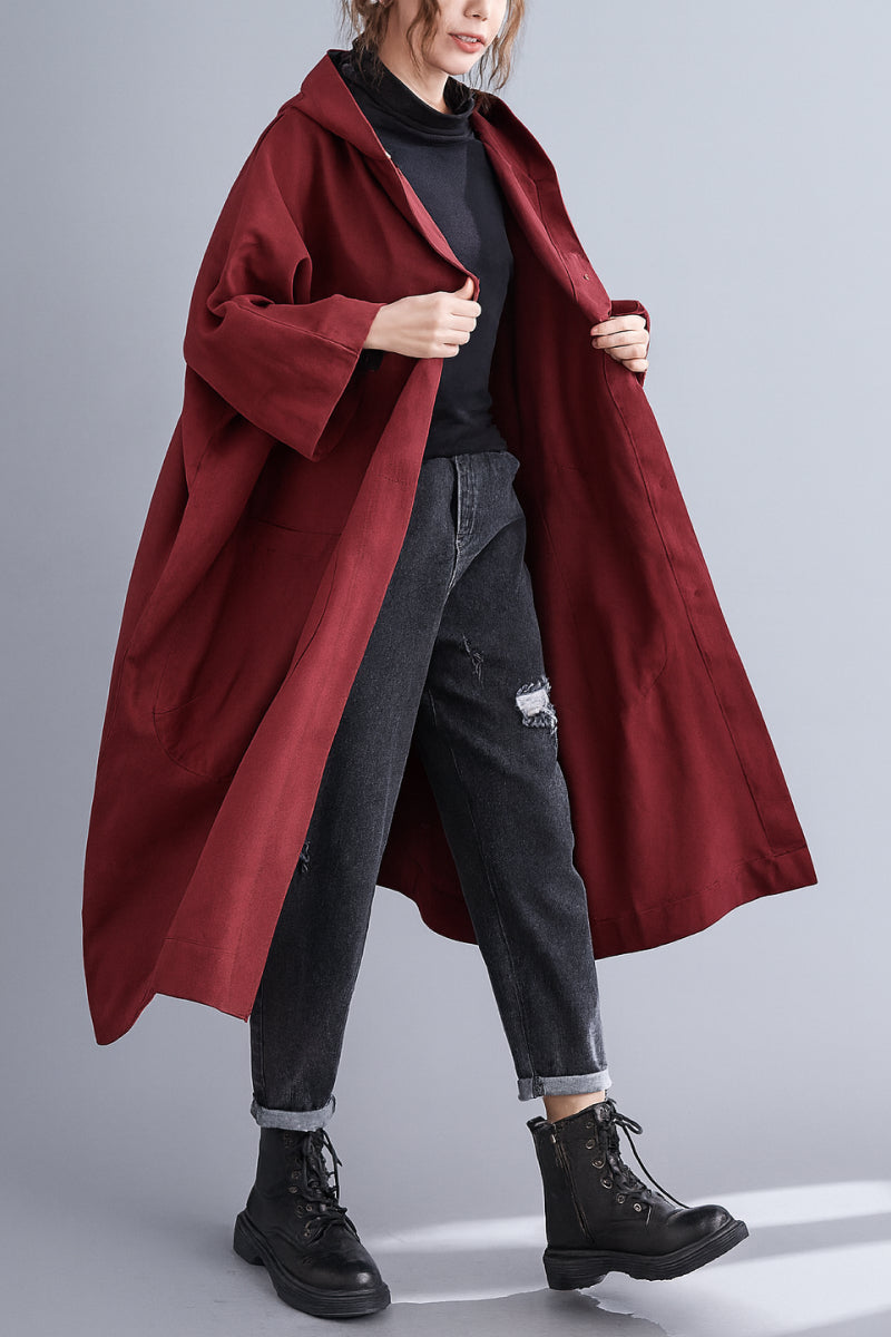Einheitsgröße Oversized Wasserabweisende Windjacke