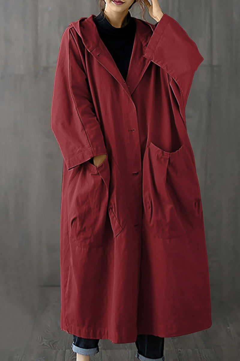 Einheitsgröße Oversized Wasserabweisende Windjacke
