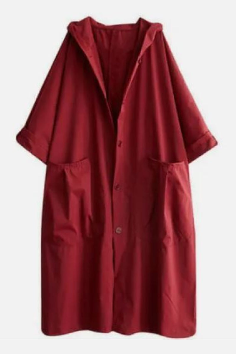 Einheitsgröße Oversized Wasserabweisende Windjacke