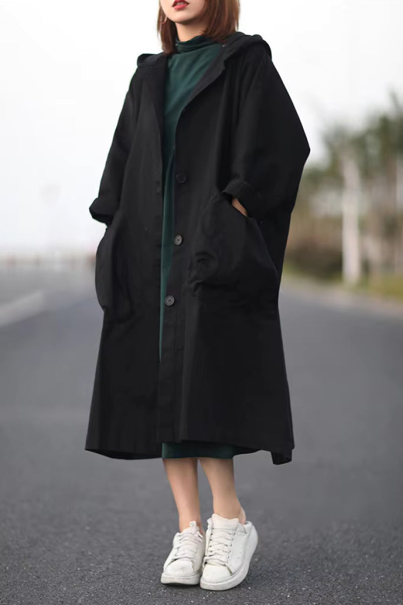 Einheitsgröße Oversized Wasserabweisende Windjacke