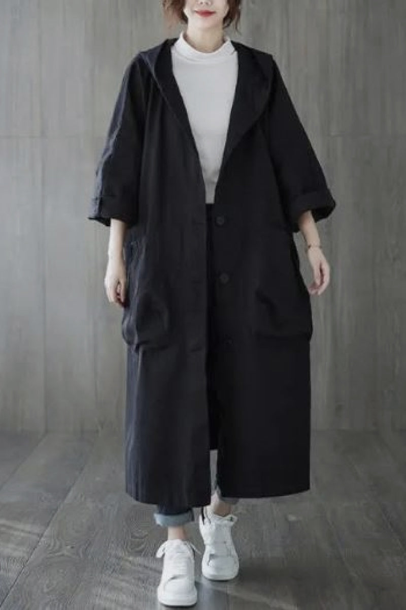 Einheitsgröße Oversized Wasserabweisende Windjacke