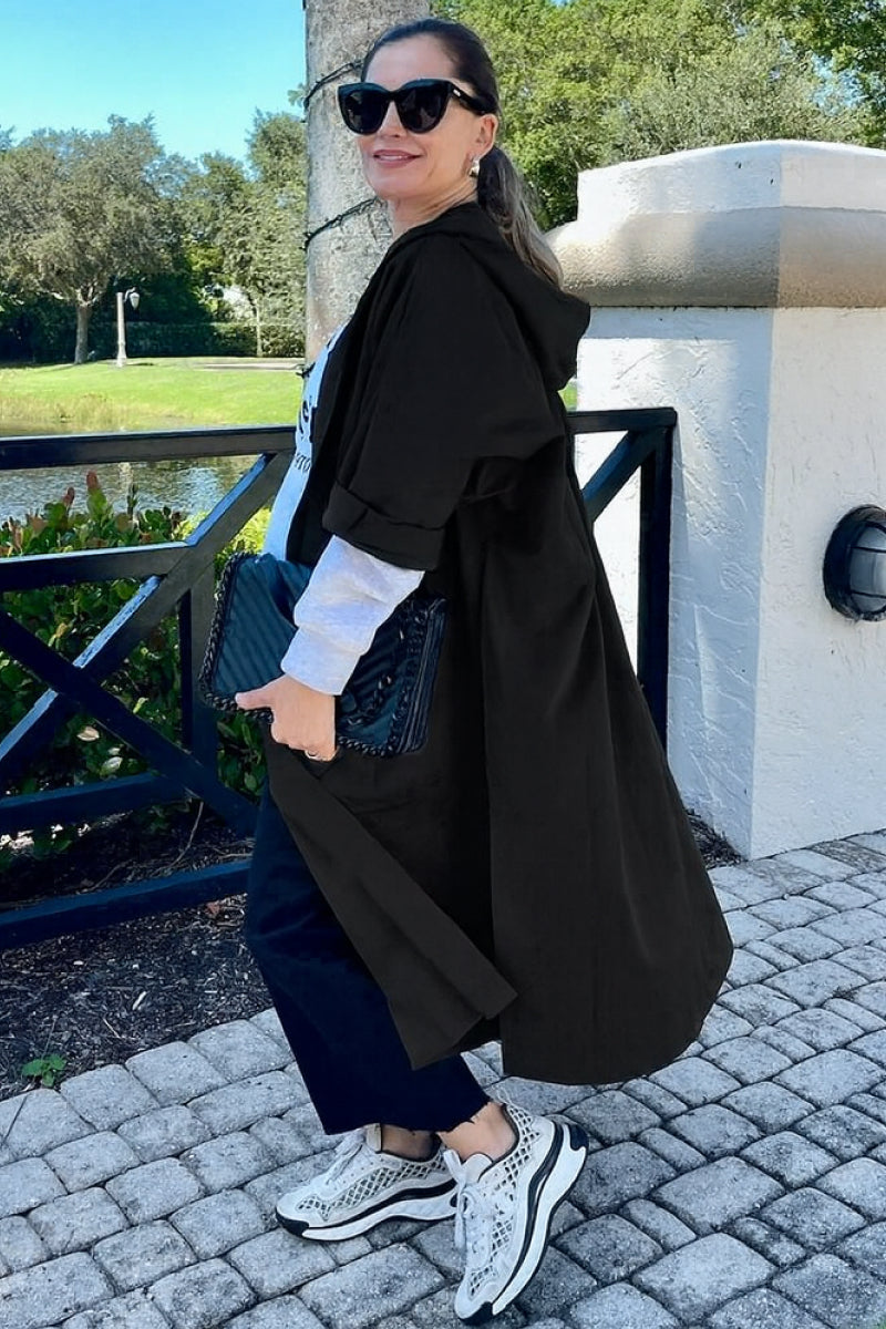 Einheitsgröße Oversized Wasserabweisende Windjacke