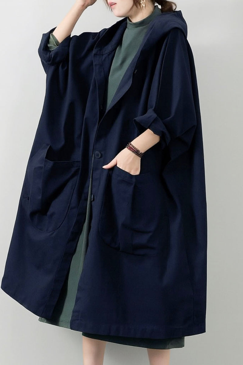 Einheitsgröße Oversized Wasserabweisende Windjacke