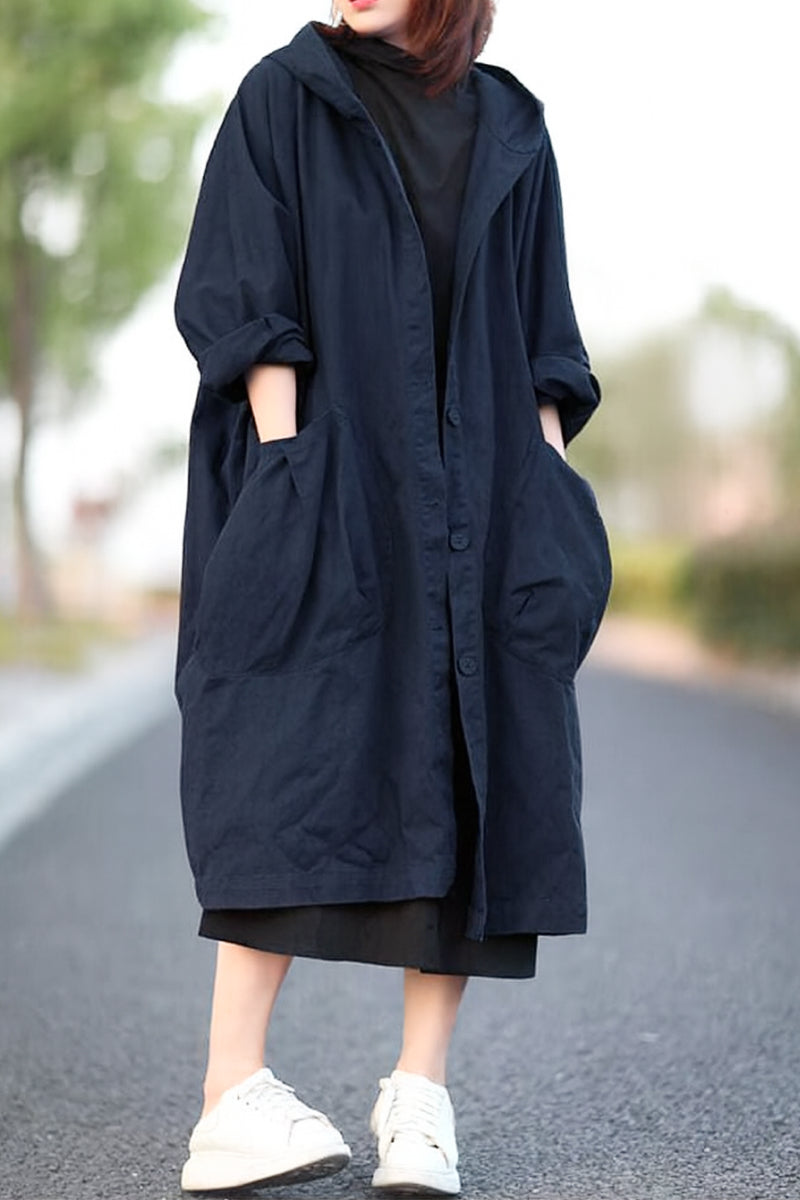 Einheitsgröße Oversized Wasserabweisende Windjacke