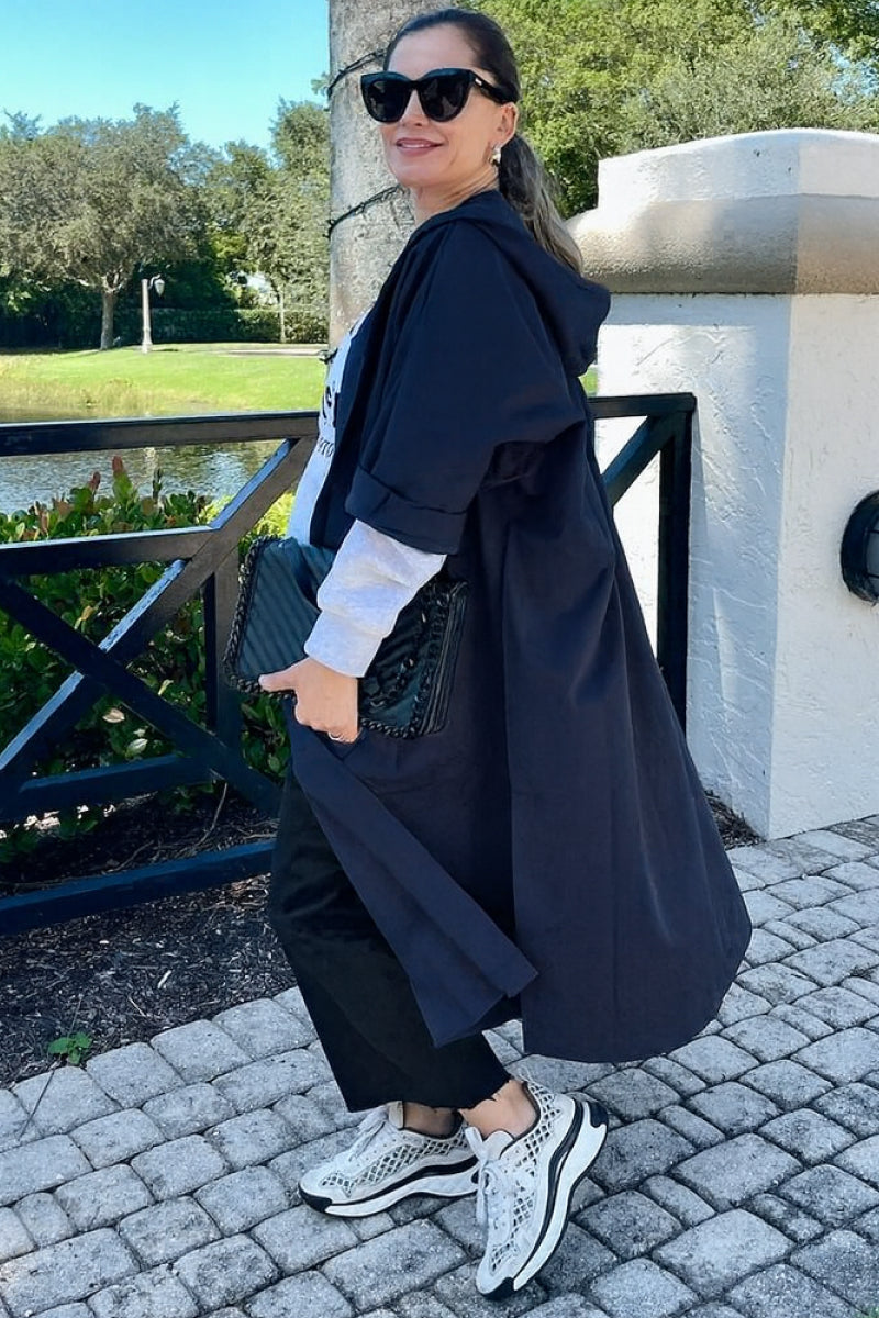 Einheitsgröße Oversized Wasserabweisende Windjacke