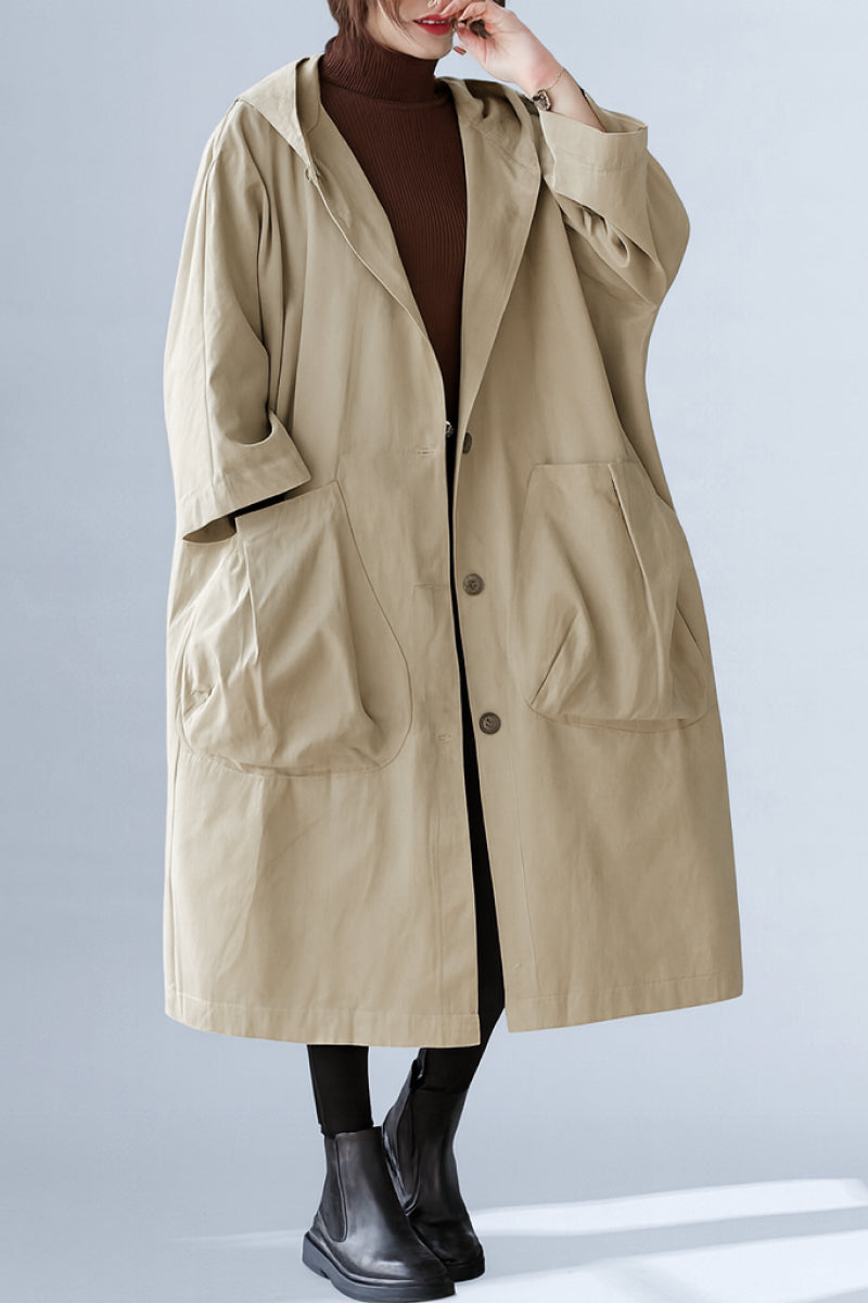 Einheitsgröße Oversized Wasserabweisende Windjacke