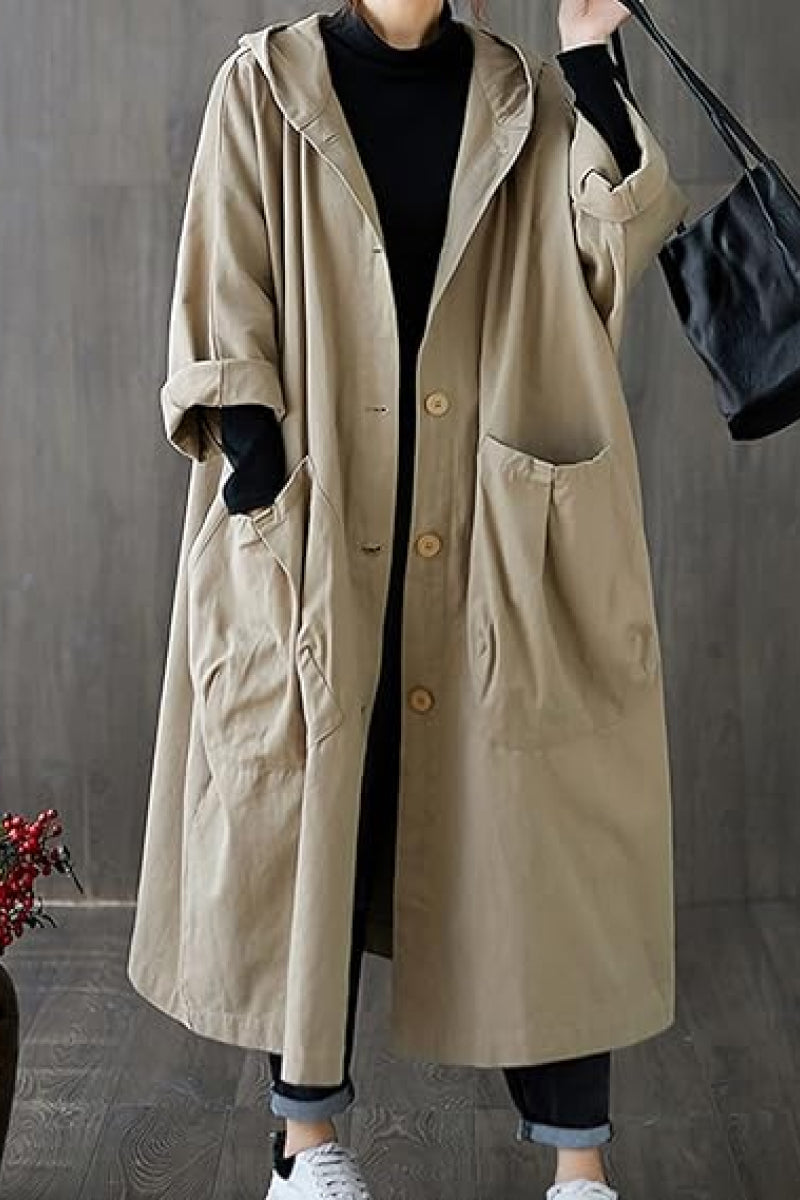 Einheitsgröße Oversized Wasserabweisende Windjacke