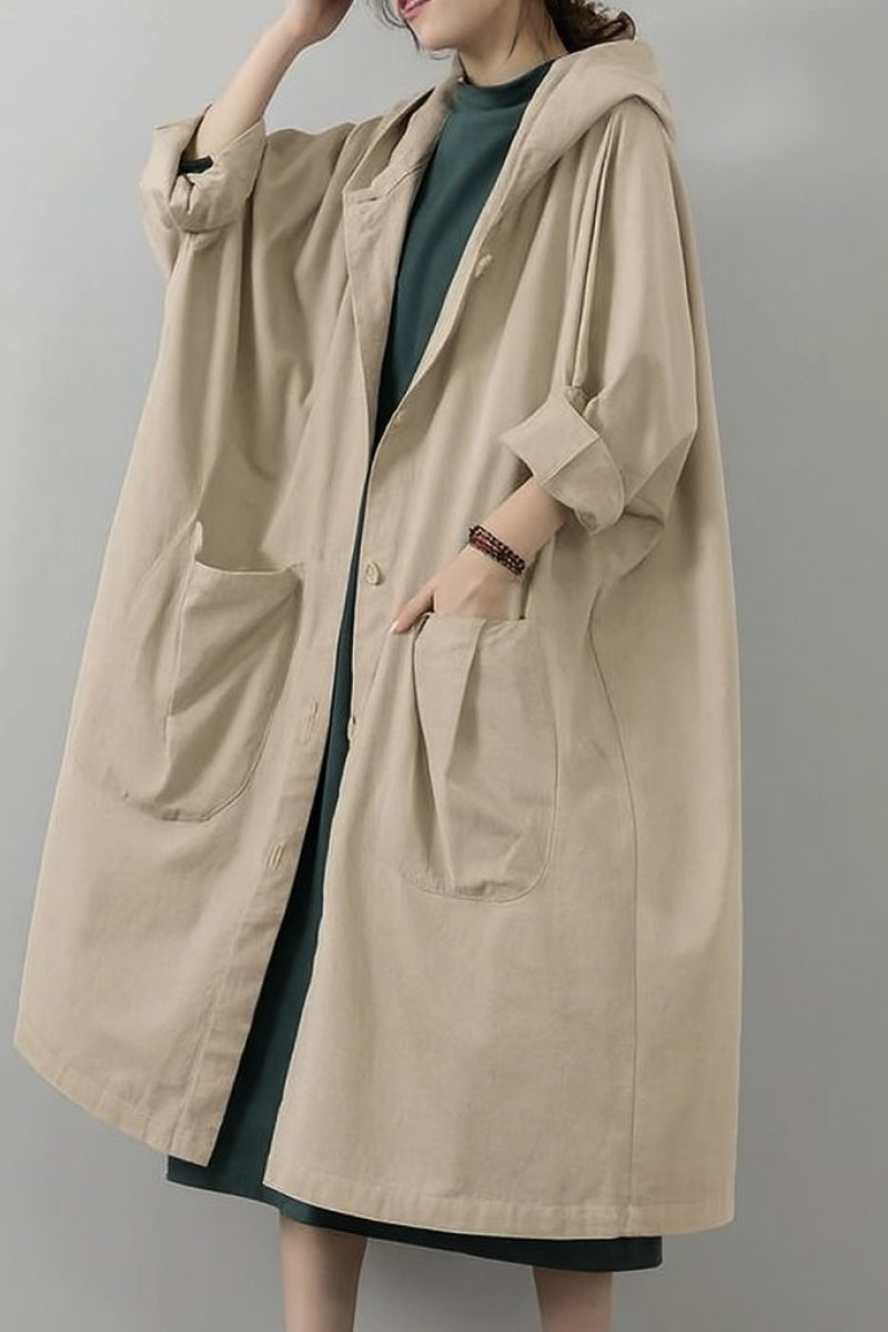 Einheitsgröße Oversized Wasserabweisende Windjacke