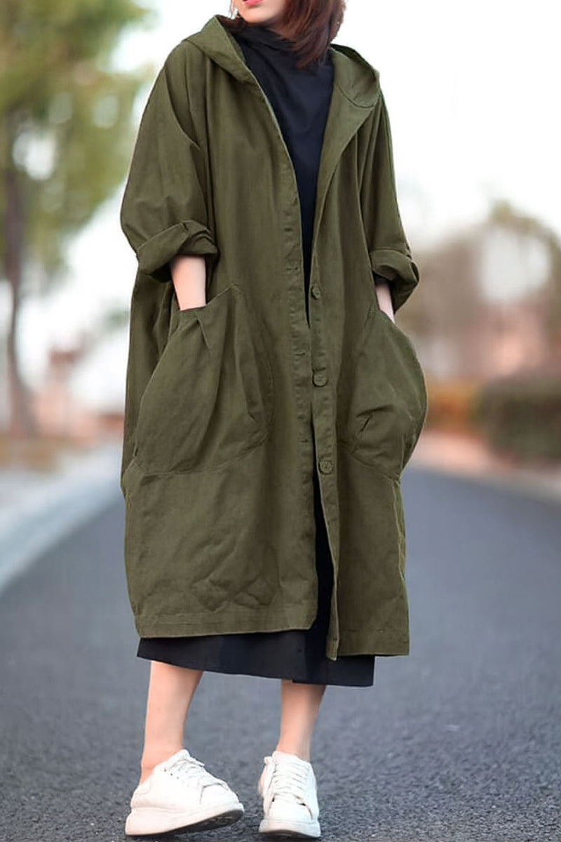 Einheitsgröße Oversized Wasserabweisende Windjacke