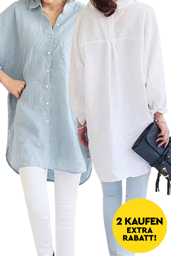 Oversized-Leinenhemd