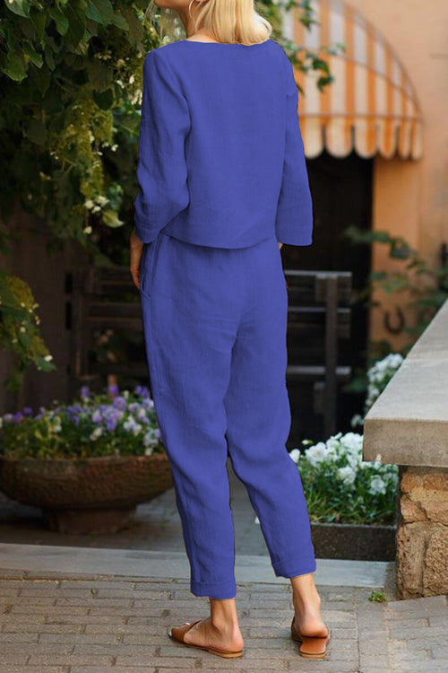 Baumwoll-Leinen Monochrom Capsule