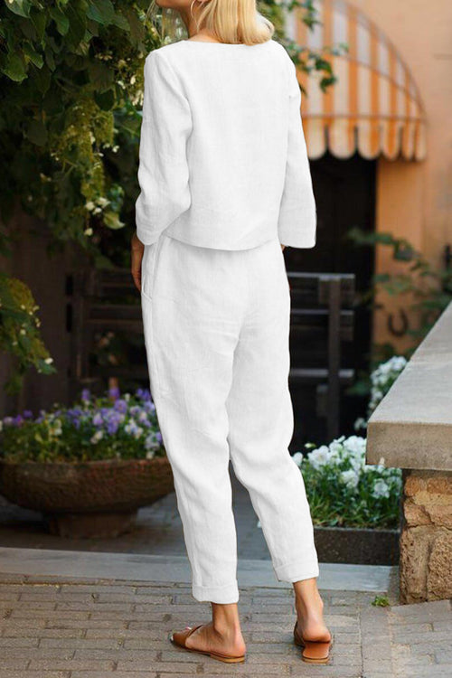 Baumwoll-Leinen Monochrom Capsule